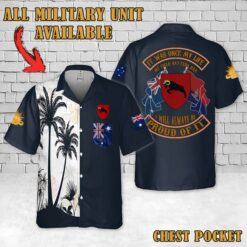 107 Field Battery RAA_Flag Hawaiian Shirt