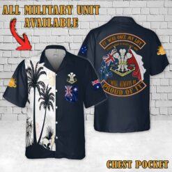4-19 PWLH 4th-19th Prince of Wales's Light Horse_Flag Hawaiian Shirt