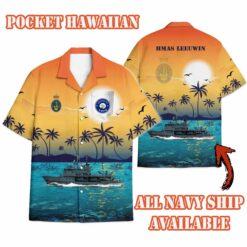 43rd intake HMAS Leeuwin_Sunset Hawaiian Shirt