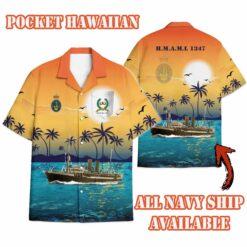 H.M.A.M.L 1347_Sunset Hawaiian Shirt