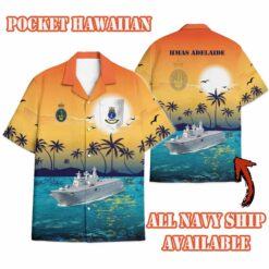 HMAS Adelaide (L01)_Sunset Hawaiian Shirt