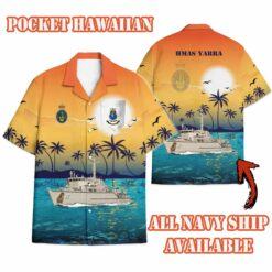 HMAS Yarra (M 87)_Sunset Hawaiian Shirt