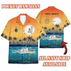HMAS Ardent_Sunset Hawaiian Shirt
