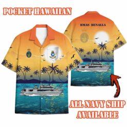 HMAS Benalla_Sunset Hawaiian Shirt