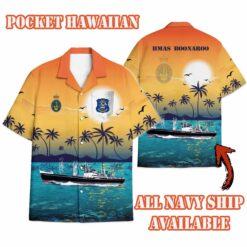 HMAS Boonaroo_Sunset Hawaiian Shirt