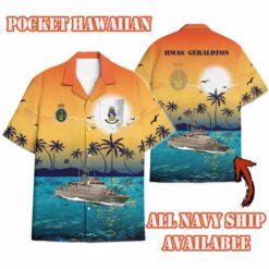 HMAS Geraldton_Sunset Hawaiian Shirt
