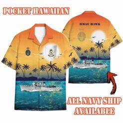 HMAS Hawk_Sunset Hawaiian Shirt