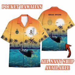 HMAS Ovens_Sunset Hawaiian Shirt