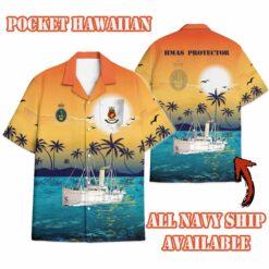 HMAS Protector_Sunset Hawaiian Shirt