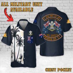 PWLH Prince of Wales's Light Horse_Flag Hawaiian Shirt