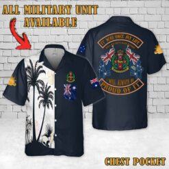 RNSWR Royal New South Wales Regiment_Flag Hawaiian Shirt