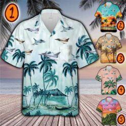 eurofighter typhoon 1pocket hawaiian shirt cb9ud