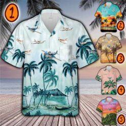 Piper PA-23 Apache PA23_Pocket Hawaiian Shirt