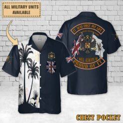 1st The Queen's Dragoon Guards (QDG), The Welsh Cavalry_Flag Hawaiian Shirt