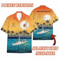 HMCS Restigouche (DDE 257)_Sunset Hawaiian Shirt