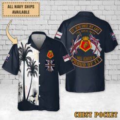 HMS Achilles (F12)_Flag Hawaiian Shirt