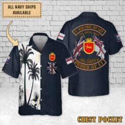 HMS Exmouth (F84)_Flag Hawaiian Shirt