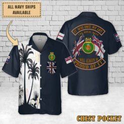 HMS Grafton (F80)_Flag Hawaiian Shirt