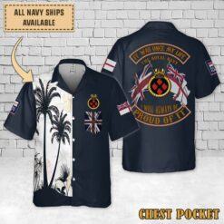 HMS Hecla (A133)_Flag Hawaiian Shirt