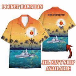 HMS Intrepid (L11)_Sunset Hawaiian Shirt