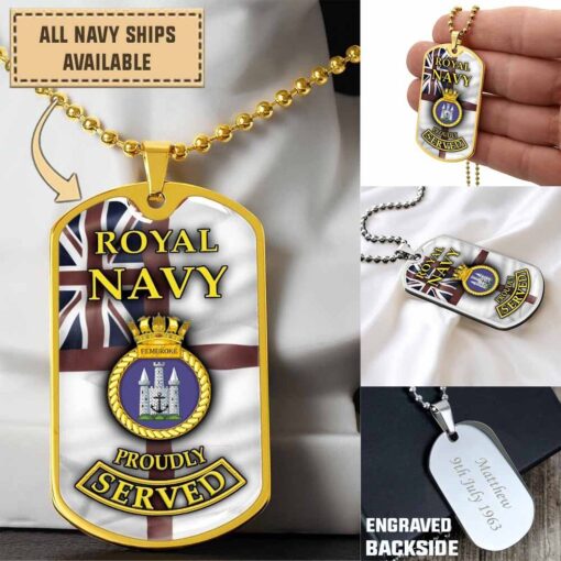 hms pembroke m107dogtag azrb7