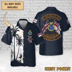 HMS Rhyl (F129)_Flag Hawaiian Shirt