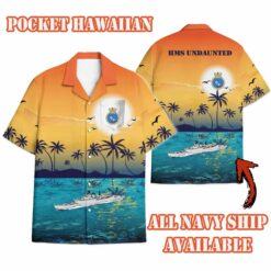 HMS Undaunted (F53)_Sunset Hawaiian Shirt