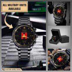 6th Machine Gun Battalion_Military Black Wrist Watch