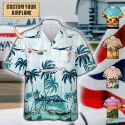 British Airways Personalized Airplane Pocket Hawaiian Shirt