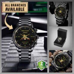 Custom UK Branches_Black Wrist Watch