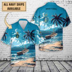 HMAS Yarra (DE 45)_Art Print Pocket Hawaiian Shirt