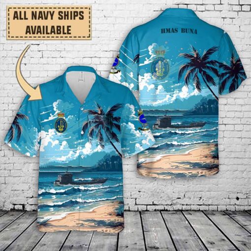 hmasbunaart print pocket hawaiian shirt jehz0