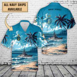 HMAS Sydney_Art Print Pocket Hawaiian Shirt