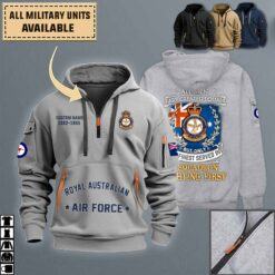 1 Sqn 1 Squadron RAAF_Quarter Zip Hoodie