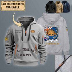 11th Battalion AIF_Quarter Zip Hoodie