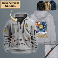 AACC Australian Army Catering Corps_Quarter Zip Hoodie