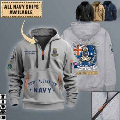 HMAS Cerberus_Quarter Zip Hoodie