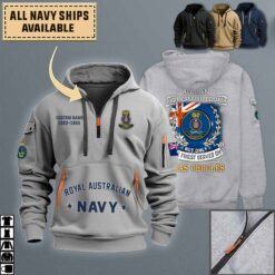 HMAS Choules_Quarter Zip Hoodie
