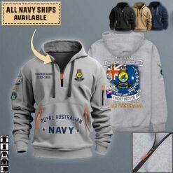 HMAS Westralia_Quarter Zip Hoodie