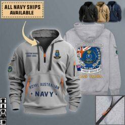 HMAS Yarra_Quarter Zip Hoodie