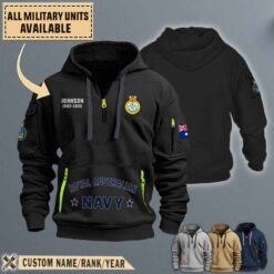 HMAS Mildura_AOP Quarter Zip Hoodie