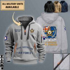 RAAF Royal Australian Air Force_Quarter Zip Hoodie