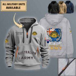 The Australian Army_Quarter Zip Hoodie
