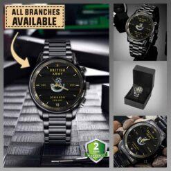 2LI 2nd Battalion The Light Infantry_Military Black Wrist Watch