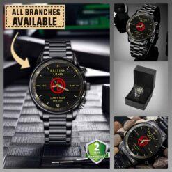 51st Highland Division_Military Black Wrist Watch