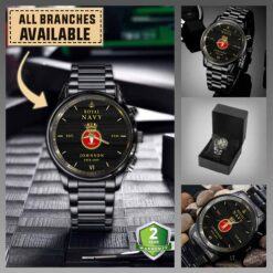 HMS Norfolk (F230)_Military Black Wrist Watch