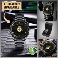 HMS Nottingham (D91)_Military Black Wrist Watch
