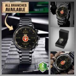 HMS Odin (S10)_Military Black Wrist Watch