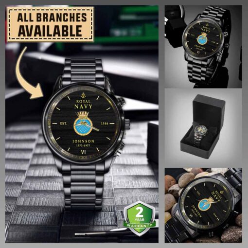 hms sheffield d80uk branches black wrist watch yxbvk