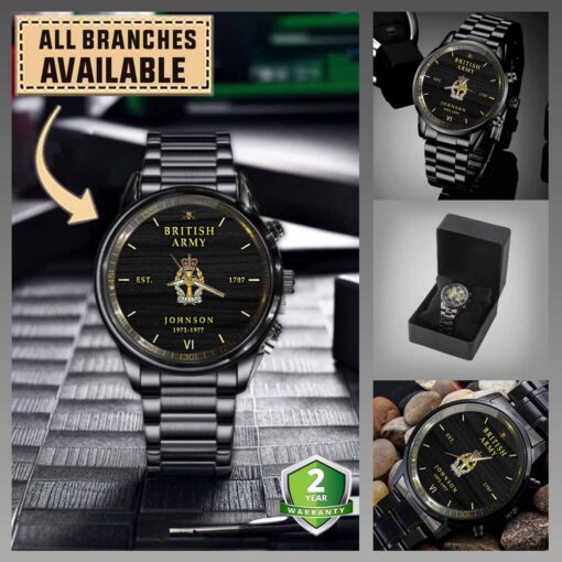 queen alexandras royal army nursing corps qarancuk branches black wrist watch omk6q